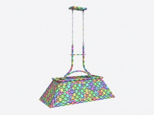 Billiard Hanging Light for 7-9 Foot Table 3D Model