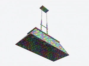 Billiard Hanging Light for 7-9 Foot Table 3D Model