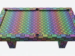 Billiard Pool Table 9-foot 01 3D Model