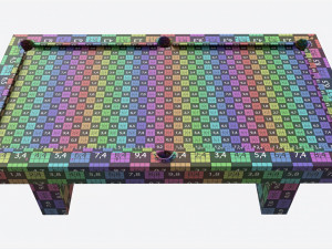 Billiard Pool Table 9-foot 02 3D Model