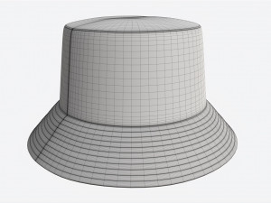 Bucket Hat Casual 02 Modelo 3D