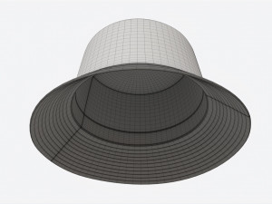 Bucket Hat Casual 02 Modelo 3D