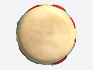 Cheeseburger Cake Tall 3D Model