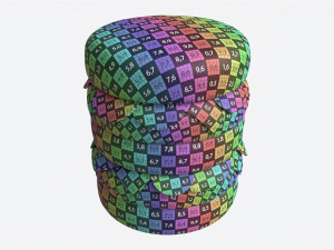 Cheeseburger Cake Tall 3D Model