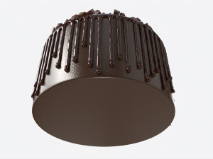 Chocolate Cake Decorated with Chocolate Pieces 3D Модель