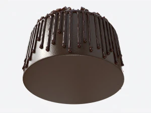 Chocolate Cake Decorated with Chocolate Pieces 3D Model