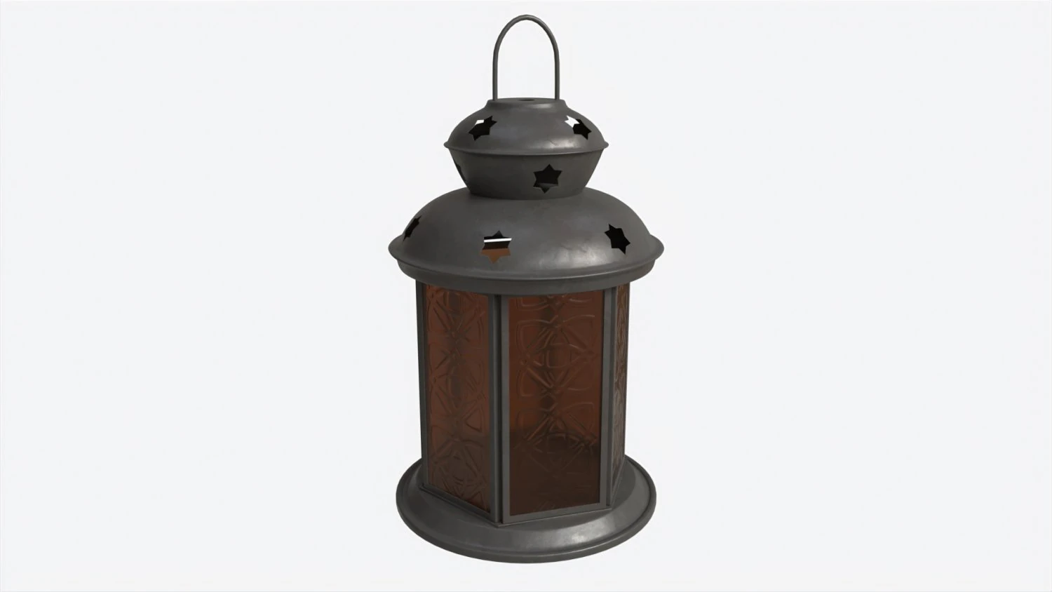 Christmas Candle Lantern 3D Model .c4d .max .obj .3ds .fbx .stl .blend