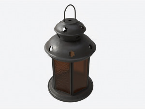 Christmas Candle Lantern 3D Model