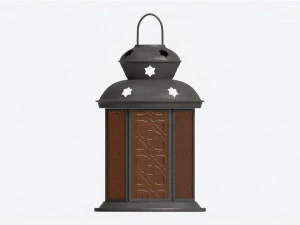 Christmas Candle Lantern 3D Model