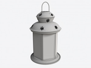 Christmas Candle Lantern 3D Model