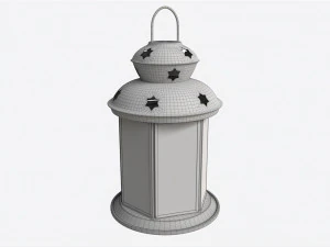 Christmas Candle Lantern 3D Model