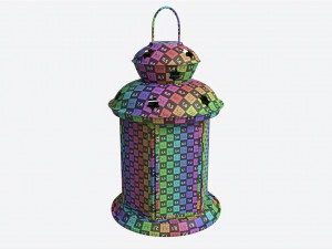 Christmas Candle Lantern 3D Model