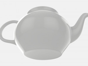 Classic Ceramic Teapot 01 3D Model