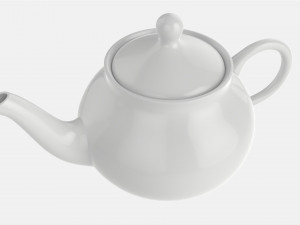 Classic Ceramic Teapot 01 3D Model
