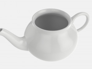 Classic Ceramic Teapot 01 3D Model