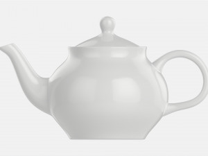 Classic Ceramic Teapot 01 3D Model