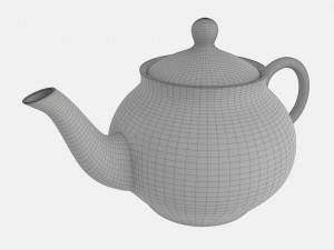 Classic Ceramic Teapot 01 3D Model