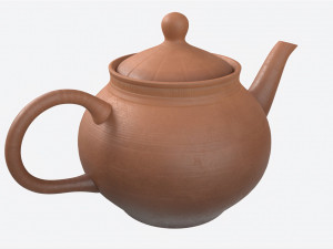 Classic Ceramic Teapot 02 Model 3D