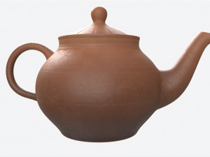 Classic Ceramic Teapot 02 Model 3D