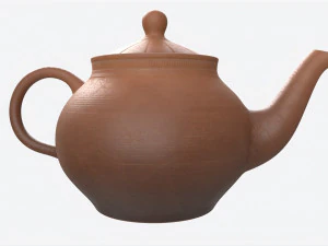 Classic Ceramic Teapot 02 3D Model