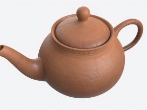 Classic Ceramic Teapot 02 Model 3D