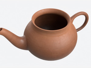 Classic Ceramic Teapot 02 Model 3D