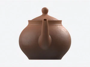 Classic Ceramic Teapot 02 3D Model