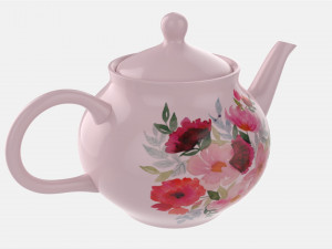 Classic Ceramic Teapot 03 3D Model