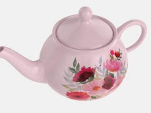 Classic Ceramic Teapot 03 3D Model
