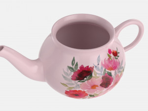 Classic Ceramic Teapot 03 3D Model