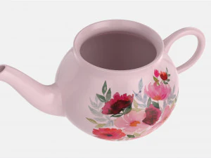 Classic Ceramic Teapot 03 3D Model