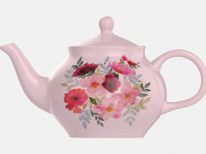 Classic Ceramic Teapot 03 3D Model