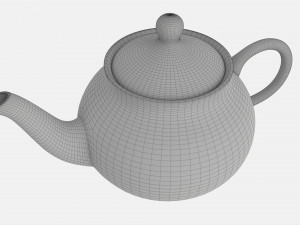 Classic Ceramic Teapot 03 3D Model