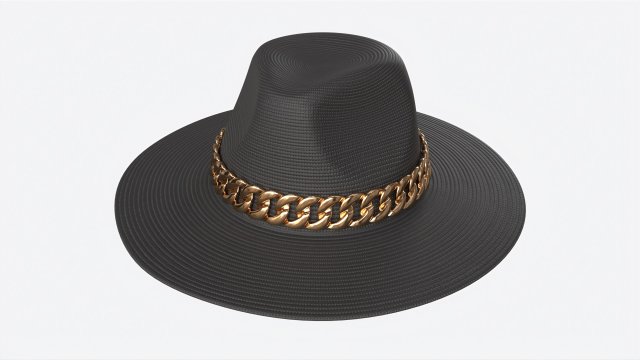 Cowboy Hat for Women 3D Model .c4d .max .obj .3ds .fbx .stl .blend 