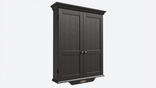 Dartboard Cabinet Classic Model 3D .c4d .max .obj .3ds .fbx .stl .blend 