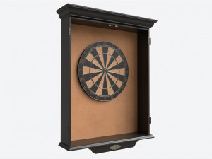 Dartboard Cabinet Classic Model 3D