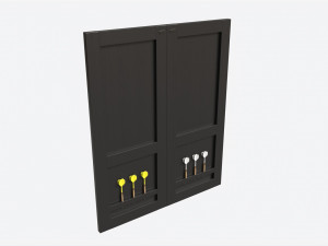 Dartboard Cabinet Classic Model 3D