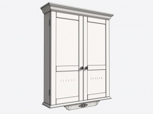 Dartboard Cabinet Classic Model 3D