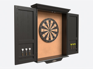 Dartboard Cabinet Classic Open Modelo 3D