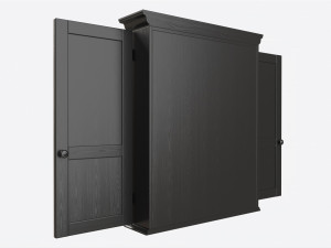 Dartboard Cabinet Classic Open Model 3D