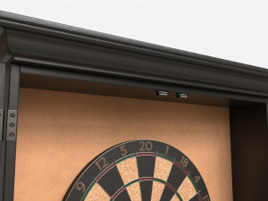 Dartboard Cabinet Classic Open Model 3D