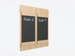 Dartboard Cabinet Minimalist 3D Model