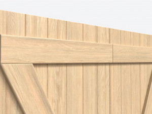 Dartboard Cabinet Minimalist Modèle 3D
