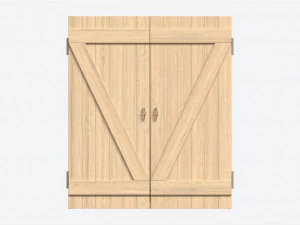 Dartboard Cabinet Minimalist 3D Model