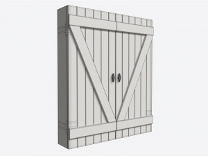 Dartboard Cabinet Minimalist Modèle 3D