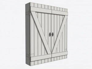Dartboard Cabinet Minimalist 3D Model