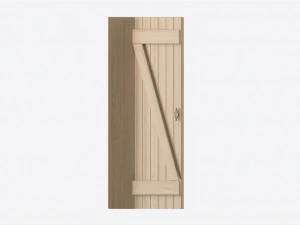 Dartboard Cabinet Minimalist Open 3D Model