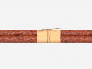 Dry Sausages Wrapped and Tied Model 3D
