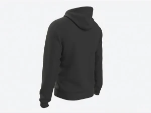 Hoodie for Men Mockup 01 Black 3D Model