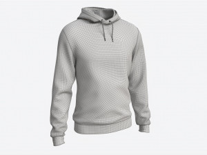 Hoodie for Men Mockup 01 Black Modelo 3D
